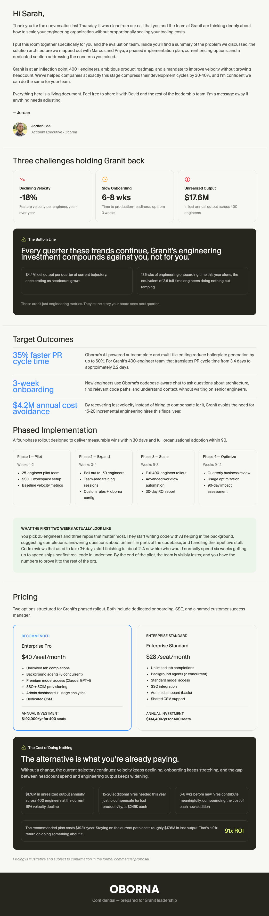 Preview of the proposal framework template